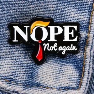 Feminist anti-trump pin